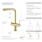 Kibi Circular 2-in-1 Water Filter Kitchen Pull Out Faucet - Brushed Gold KFF502BG - alternate 2